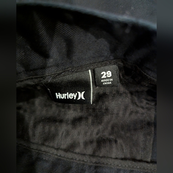 Hurley Men's Black Chino Shorts Sz 29 Worn Once - Picture 4 of 13